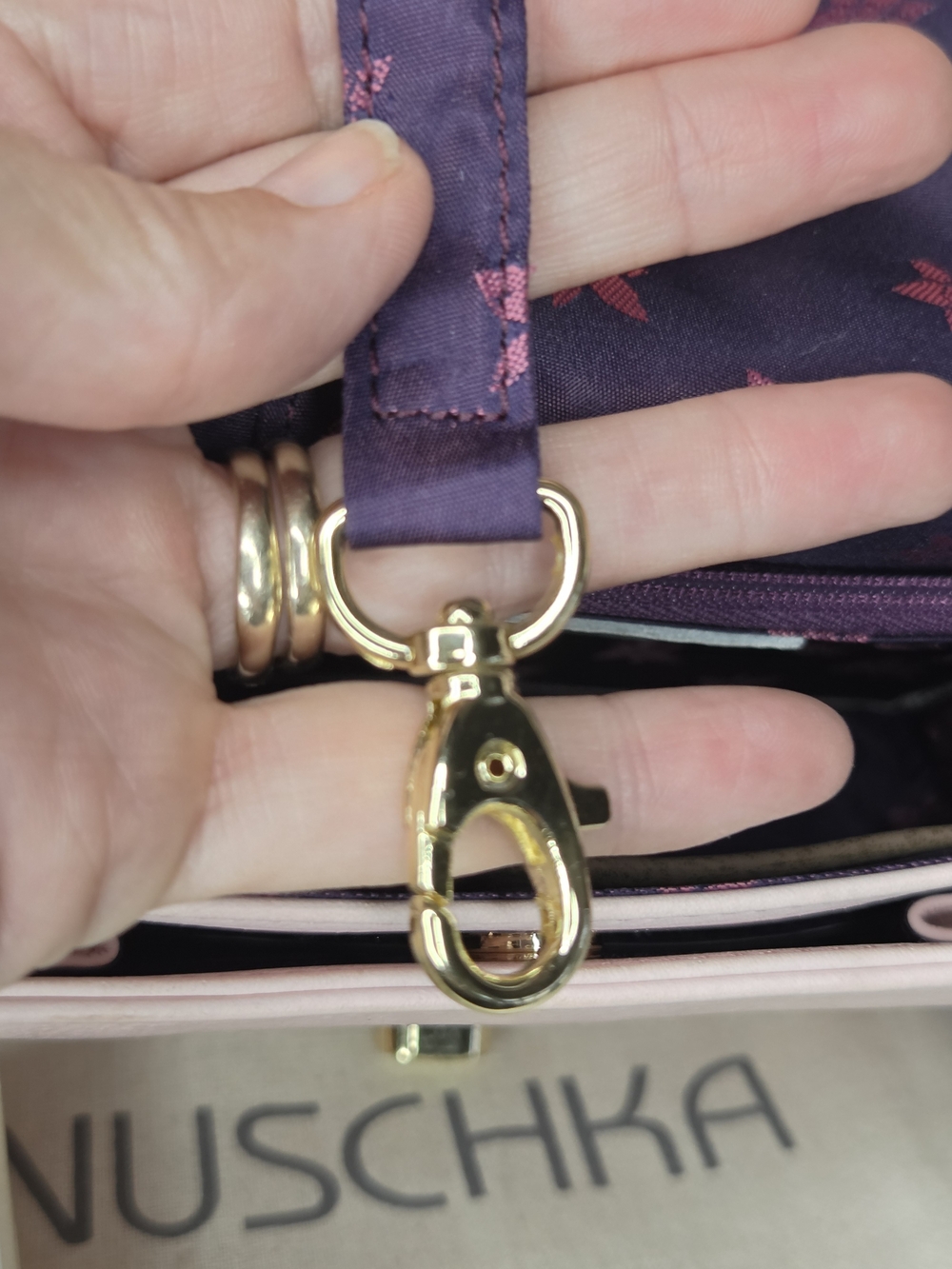 Anuschka Hand-Painted Genuine Leather Flap Front Crossbody Bag - Picture 12 of 14